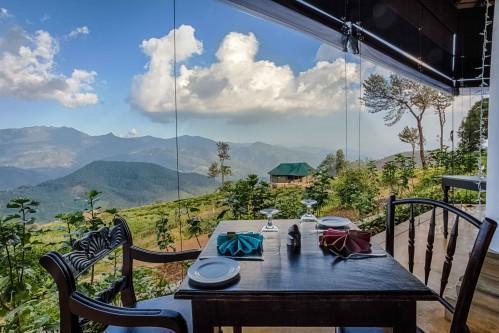 Sri Lanka Reise, Madulkelle Tea and Eco Lodge, Panoramablick