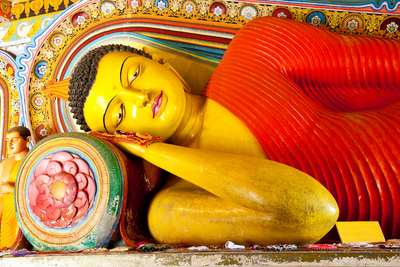 Buddhastatue in Sri Lanka