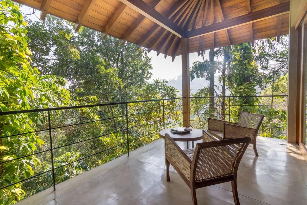 Terrasse, Kings Pavilion, Kandy, Sri Lanka Reisen