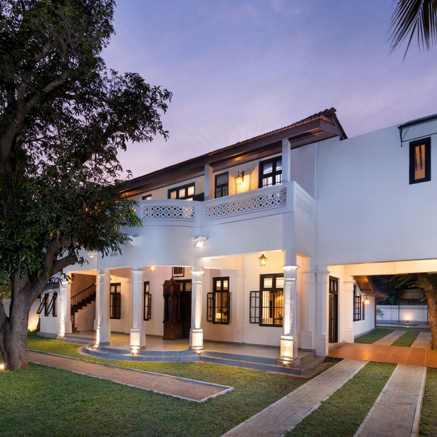 Jewtwing Mahesa Bhawan, Sri Lanka Reise, Aussenansicht