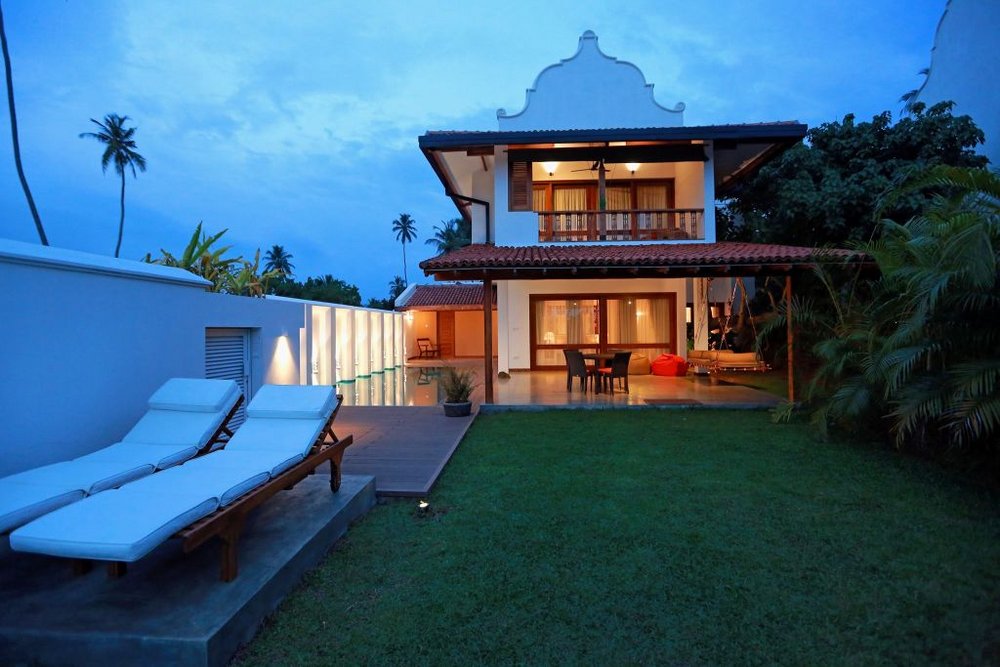 Villa im Aditya Resort, Hikkaduwa, Sri Lanka Rundreise