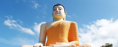 Sitzender Buddha in Kande Vihara, Sri Lanka Reisen
