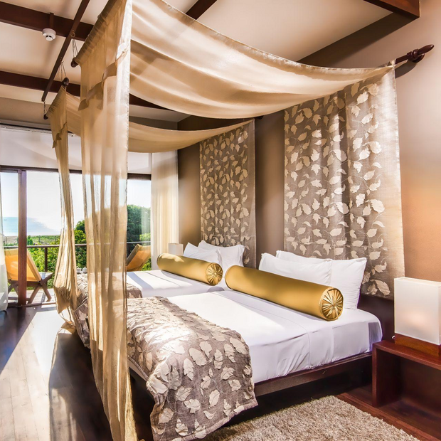 Beach Villa Schlafzimmer, Uga Bay by Uga Escapes, Passikudah, Sri Lanka Rundreise