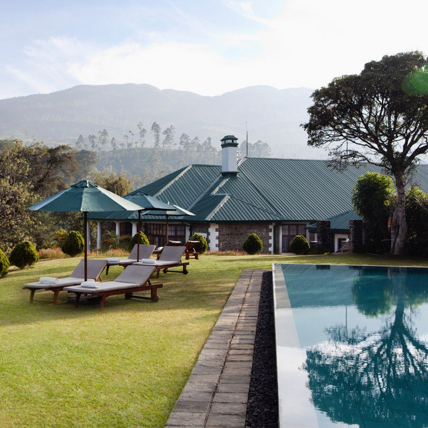 Garten, Pool, Tientsin Bungalow, Ceylon Tea Trails, Hatton, Sri Lanka Rundreise