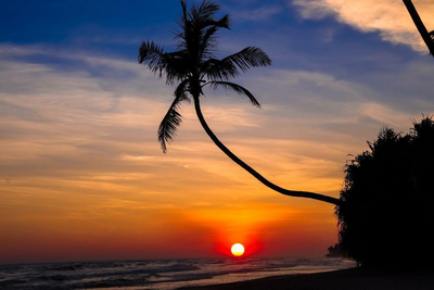 Sri Lanka Ayurveda Reise, Koggala, Sonnenuntergang